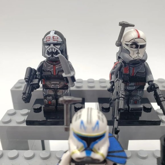 8 Star Wars The Bad Batch Custom Minifigures, Mini Figures - Picture 4 of 10